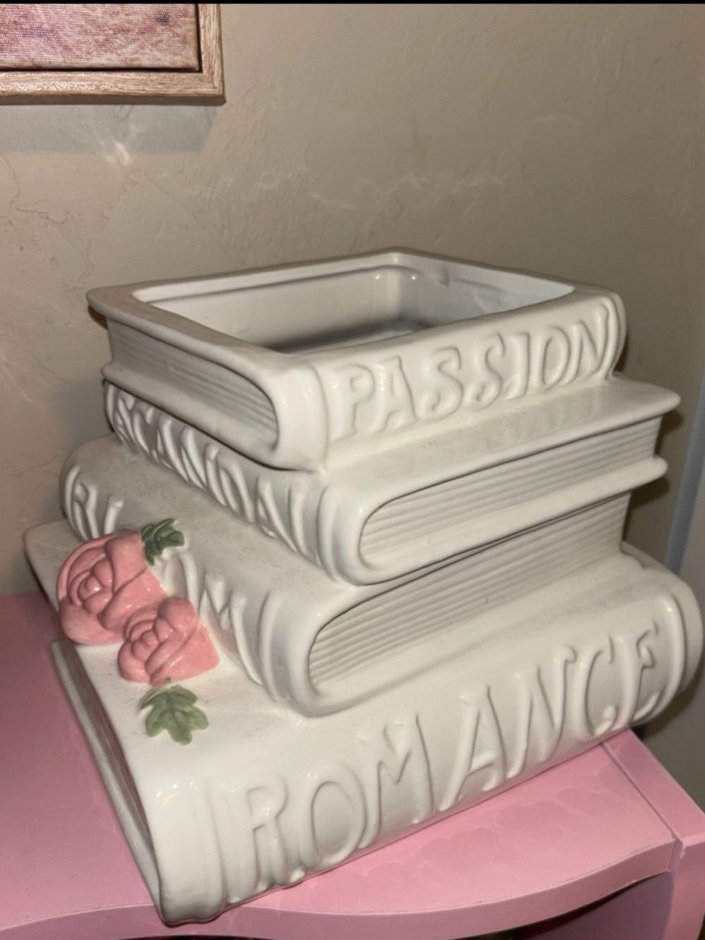 Romance Book Stack Ceramic